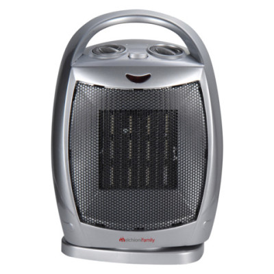 Termoventilatore ceramico silver con termostato integrato Melchioni Family Calido 1.500 W - 158640045