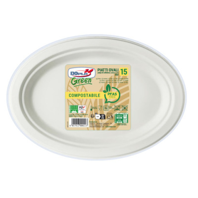 Piatti in polpa di cellulosa compostabili PfasFree