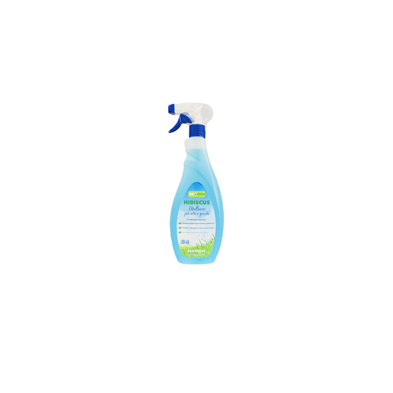 Multiuso per vetri e specchi di origine vegetale Ecochem Hibiscus Ecolabel 750 ml - EL06HIBM750B242