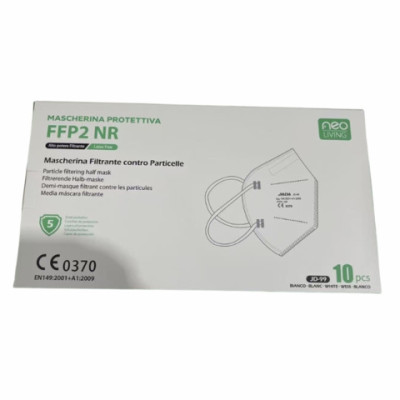 Mascherine filtranti protettive FFP2 NR bianco - conf. 10 pz - JD-99
