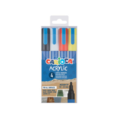 Marcatori acrilici Carioca punta Bullet