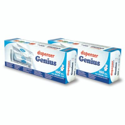 Dispenser di sacchi frigo Genius con clips adesive