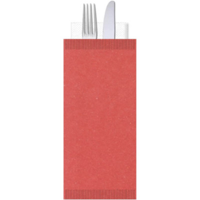 Buste portaposate in carta paglia con tovagilolo 2 veli 25x10,5 cm