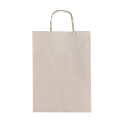 Borsa shopper Allegra tinta unita Fashion su kraft bianco 36x12x41 cm