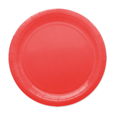 Piatti in carta di pura polpa di cellulosa rossi
