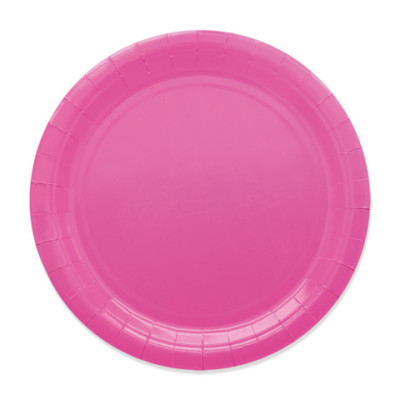 Piatti in carta di pura polpa di cellulosa fucsia