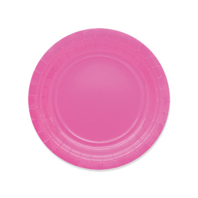 Piatti in carta di pura polpa di cellulosa fucsia