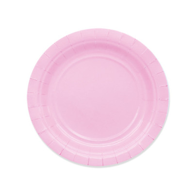 Piatti in carta di pura polpa di cellulosa rosa