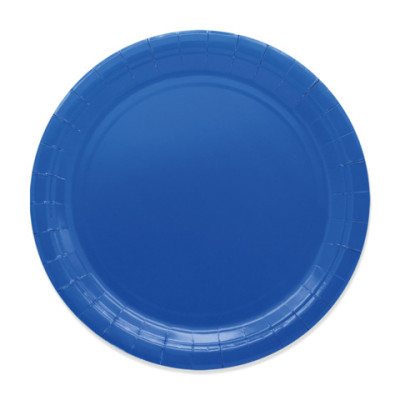 Piatti in carta di pura polpa di cellulosa blu