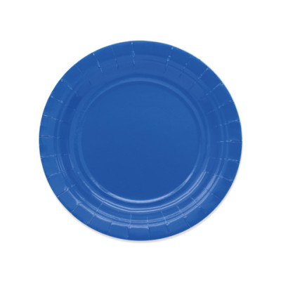 Piatti in carta di pura polpa di cellulosa blu