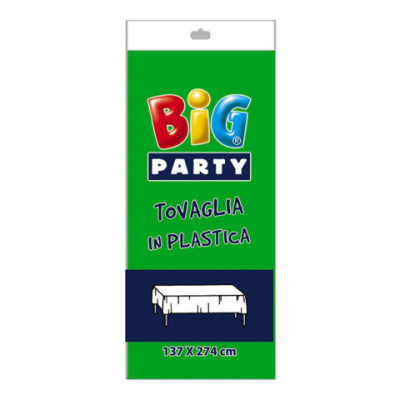 Tovaglia in plastica Big Party 137x274 cm - verde - 14704