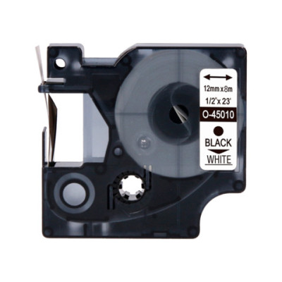 Nastro Q-Connect compatibile Brother MK-221 - 9 mm x 8 m - nero/bianco - KF18863
