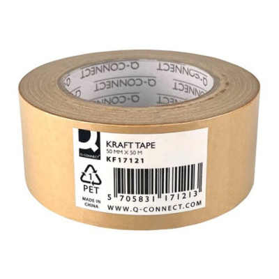 Nastro da imballaggio Q-Connect in carta Kraft 50 mm x 50 m 130 g/m² non scrivibile KF17121