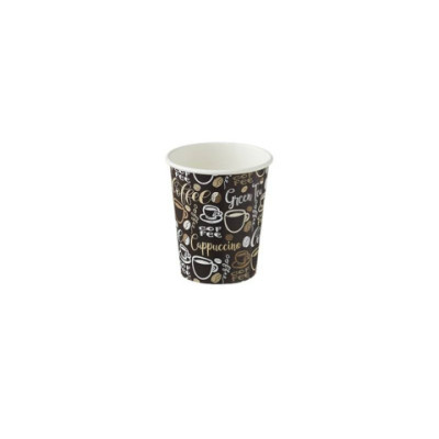 Bicchiere in carta + PE Coffee marrone - conf. 1000 pz
