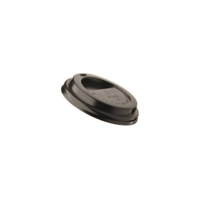 Tappi per bicchiere take away in PS nero - conf. 1000 pz