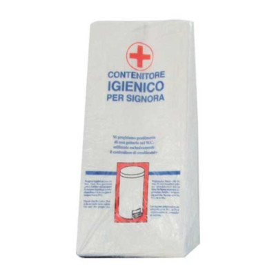 Sacchetti igienici in carta Medial per assorbenti 5x12x28 cm - conf. 2000 pz - bianco - 99096
