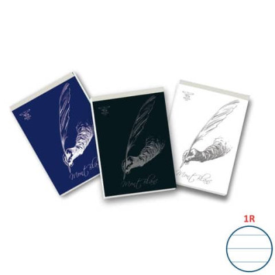 Blocco con punto metallico 70 fogli Mont Blanc a righe 1R