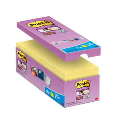 Foglietti Post-it® Super Sticky Giallo Canary™ VALUE PACK 14+2