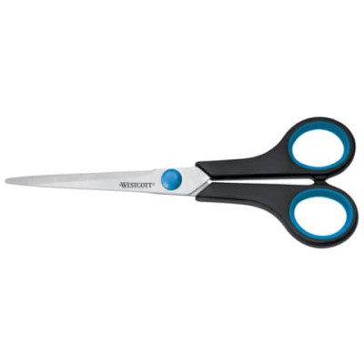 Forbici Westcott Soft Grip Easy Grip blu/nero simmetriche lama 18 cm E-30271 00