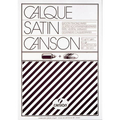 Blocco da disegno carta lucida satinata