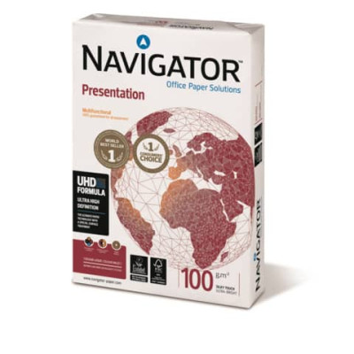 Carta per fotocopie A4 Navigator Presentation 100 g/m² Risma da 500 fogli - NPR1000169