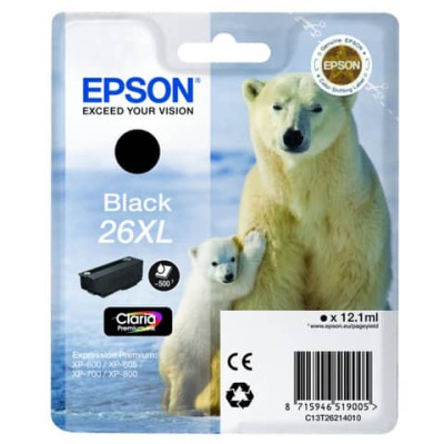 Cartuccia inkjet alta capacità ink pigmentato Orso polare 26XL Epson