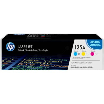 Toner 125A HP ciano+magenta+giallo  Conf. 3 - CF373AM