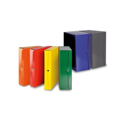 Scatola portaprogetto con bottone - dorso 2 cm