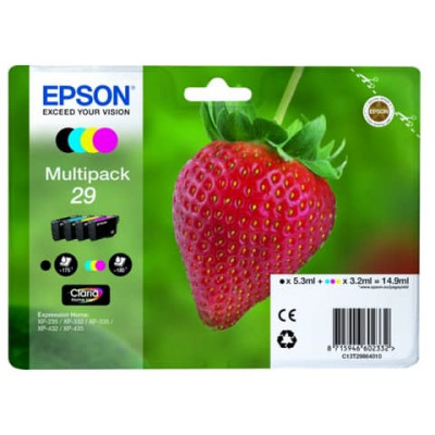 Cartucce inkjet Fragola T29 Epson nero+ciano+magenta+giallo Multipack - C13T29864012