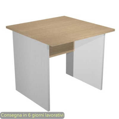 Scrivania con fianchi melaminico Presto - 80x80x72 cm