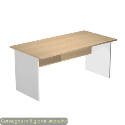 Scrivania con fianchi melaminico Presto - 160x80x72 cm