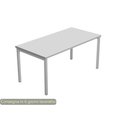 Scrivania con fianchi in metallo Presto Venere Plus - 180x80x72,5 cm