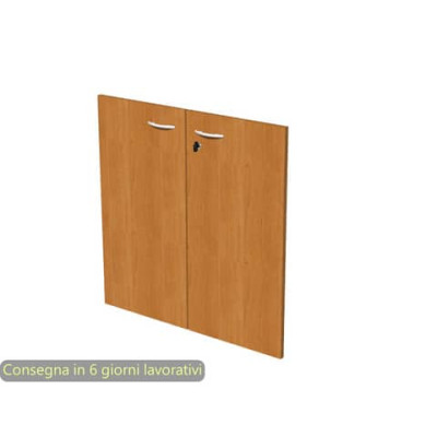 Coppia ante con serratura per mobile basso Presto - 80x67 cm