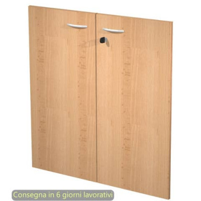 Coppia ante con serratura per mobile basso Presto - 80x67 cm
