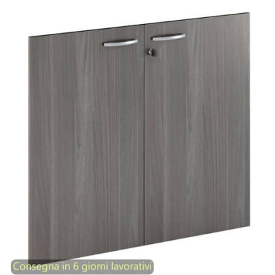 Coppia ante con serratura per mobile basso Presto - 80x67 cm