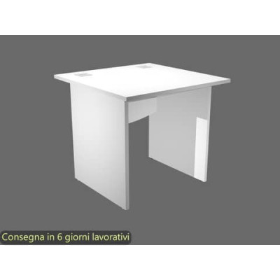 Scrivania Flex fianchi in melaminico - 80x80x73 cm
