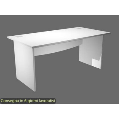 Scrivania Flex fianchi in melaminico - 160x80x73 cm