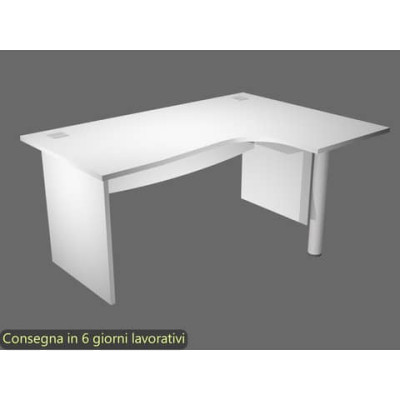 Scrivania Compact fianchi melaminico 180 DX