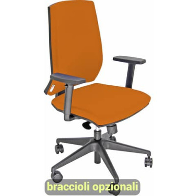 Sedia operativa Larissa LR1S rivestimento Eco
