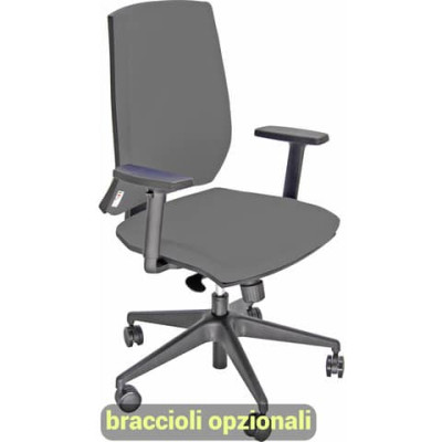 Sedia operativa Larissa LR1S rivestimento Eco