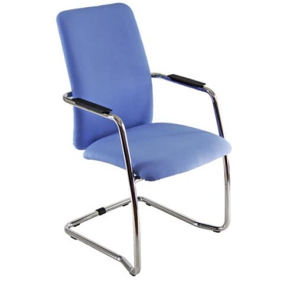 Sedia visitatore su slitta Lithium LTLTA rivestimento ignifugo